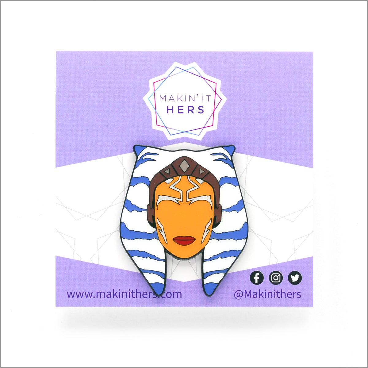 Ahsoka Tano Lapel Pin, On backing card
