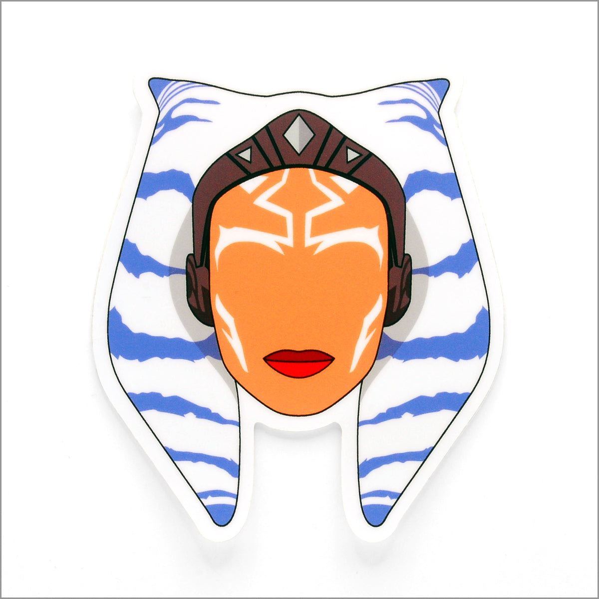 Ahsoka Tano Vinyl Sticker, Front Side