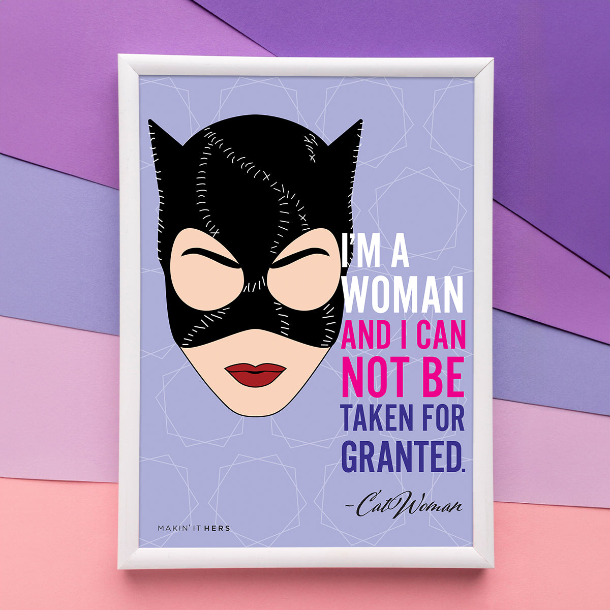 Catwoman Poster, In white frame