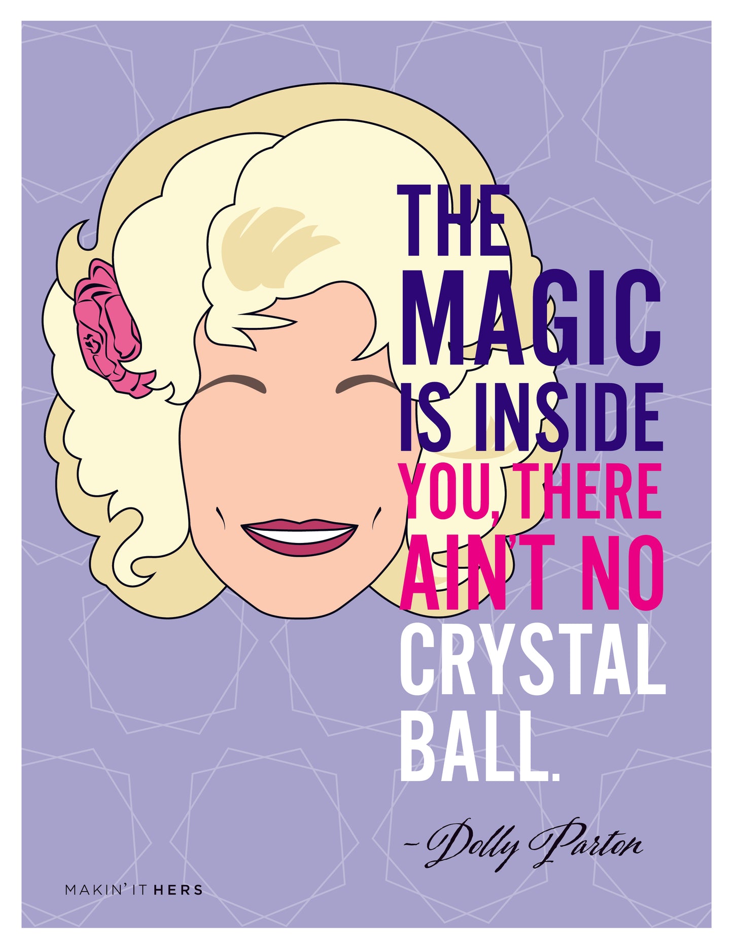 Dolly Parton Poster, Front side