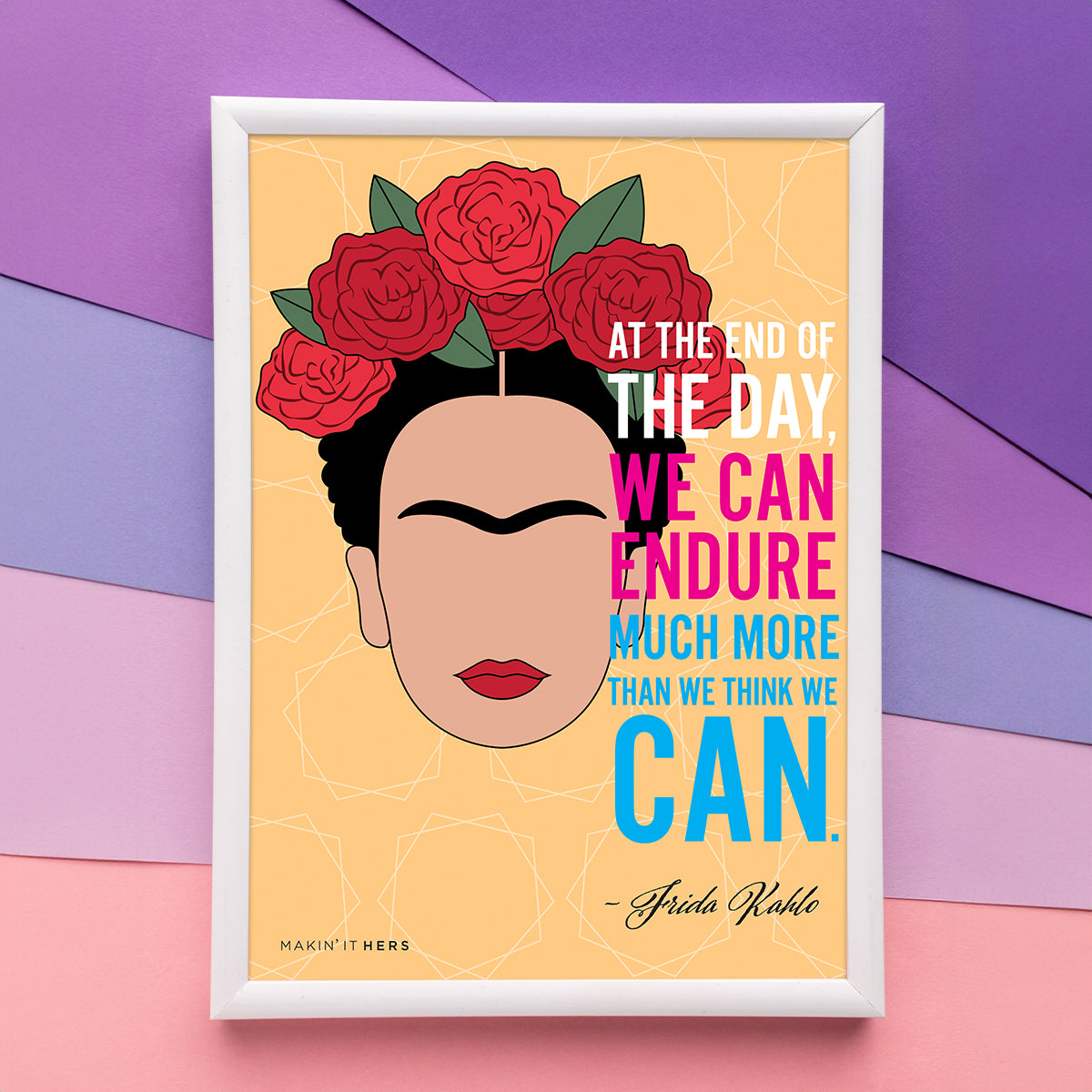 Frida Kahlo Poster, In Picture frame