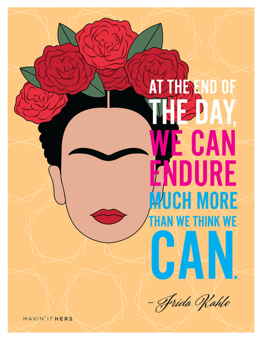Frida Kahlo poster, Front side