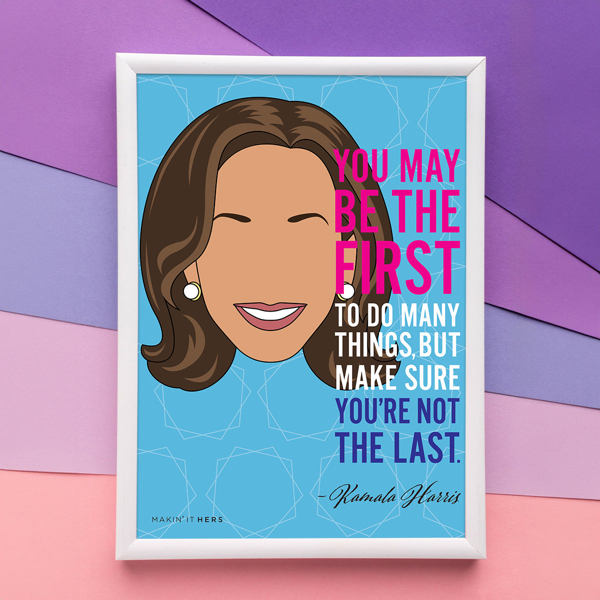 Kamala Harris Poster, In picture frame