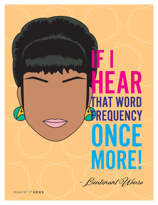 Lieutenant Uhura Poster, Front side