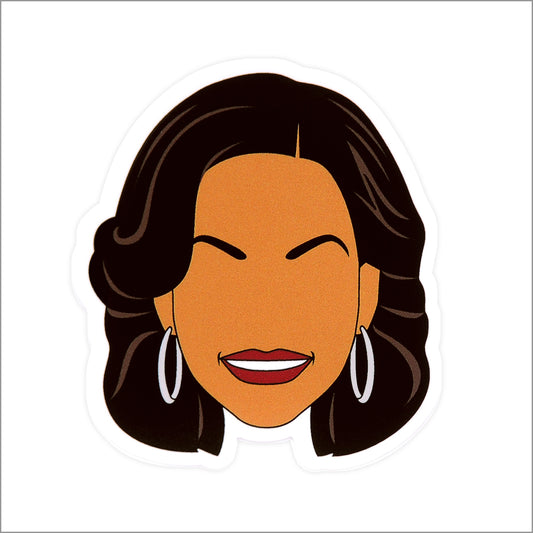 Michelle Obama Vinyl Sticker, Front side