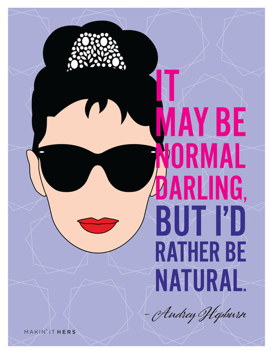 Audrey Hepburn Poster, Front side