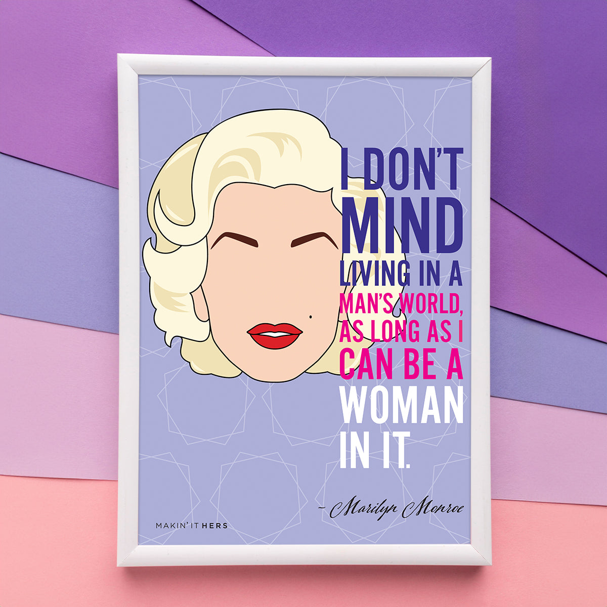 Marilyn Monroe Poster, In picture frame