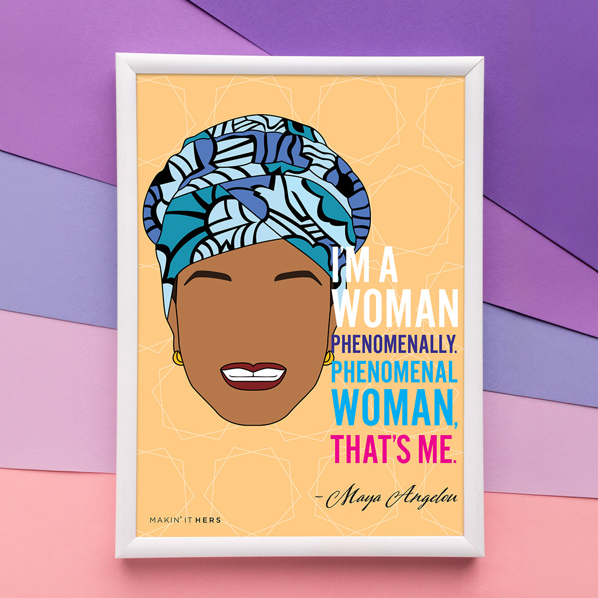 Maya Angelou Poster, In picture frame