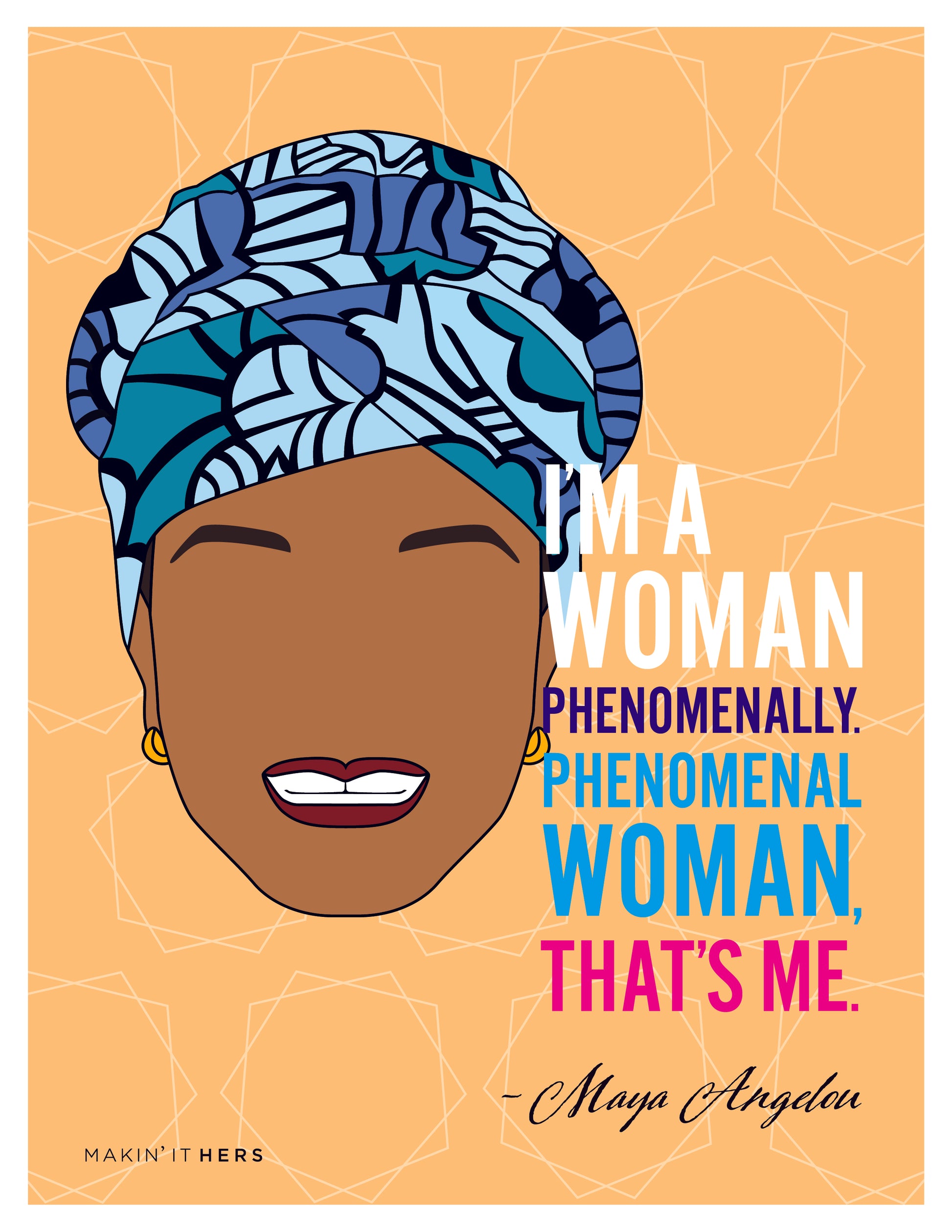 Maya Angelou Poster, Front side