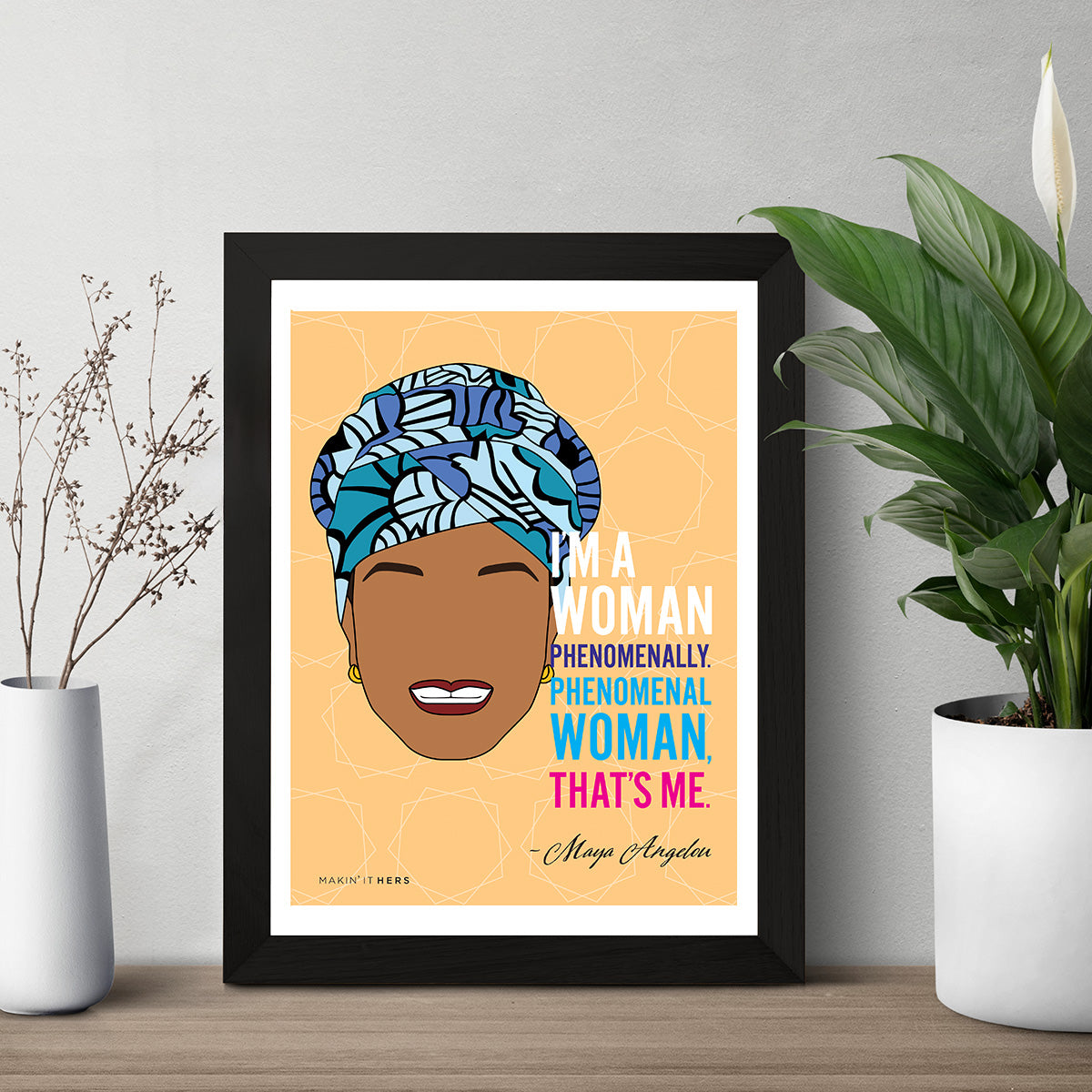 Maya Angelou Poster, In frame