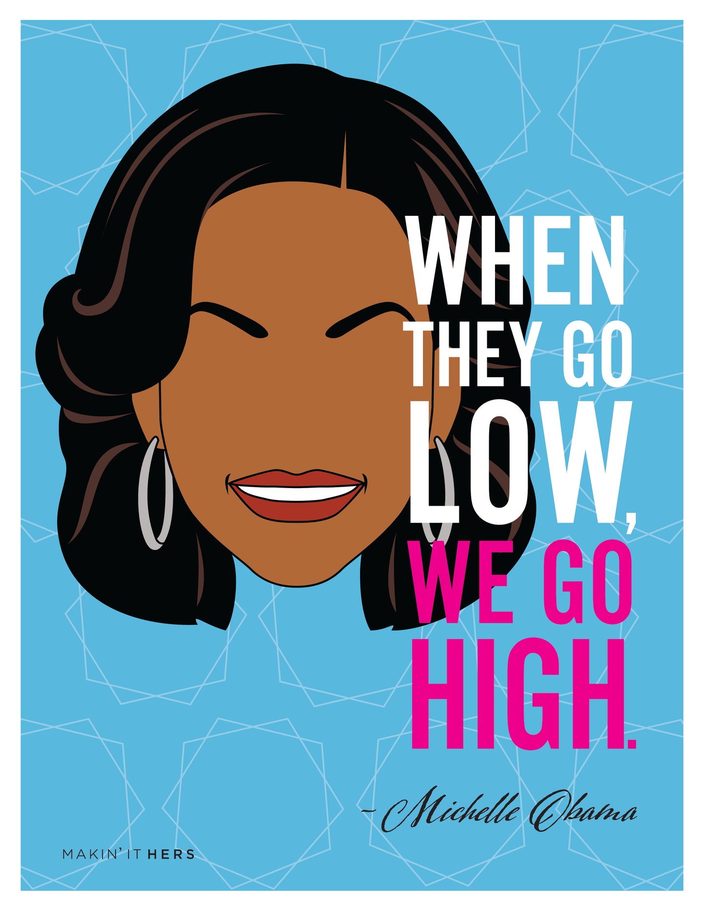 Michelle Obama Poster, Front side