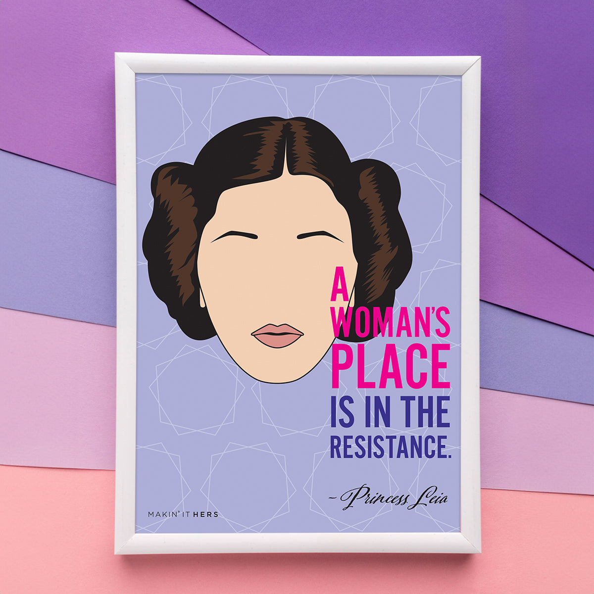 Princess Leia Poster, In picture frame