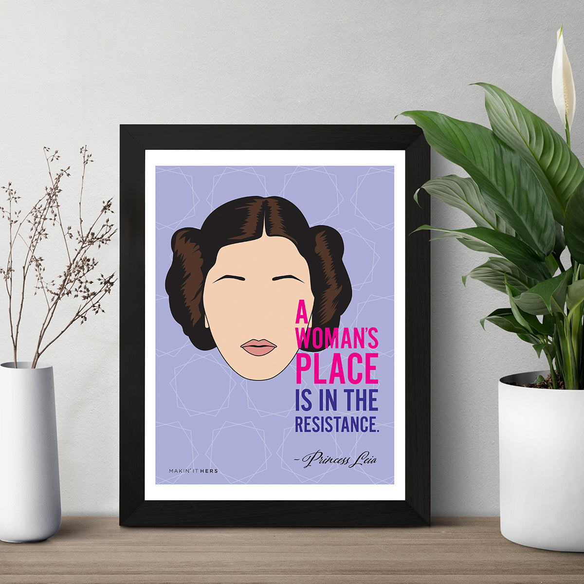 Princess Leia Poster, In frame