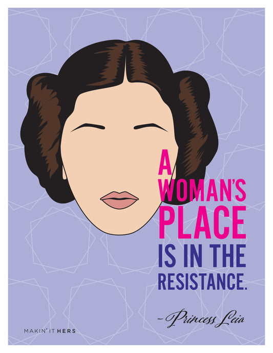 Princess Leia Poster, Front side