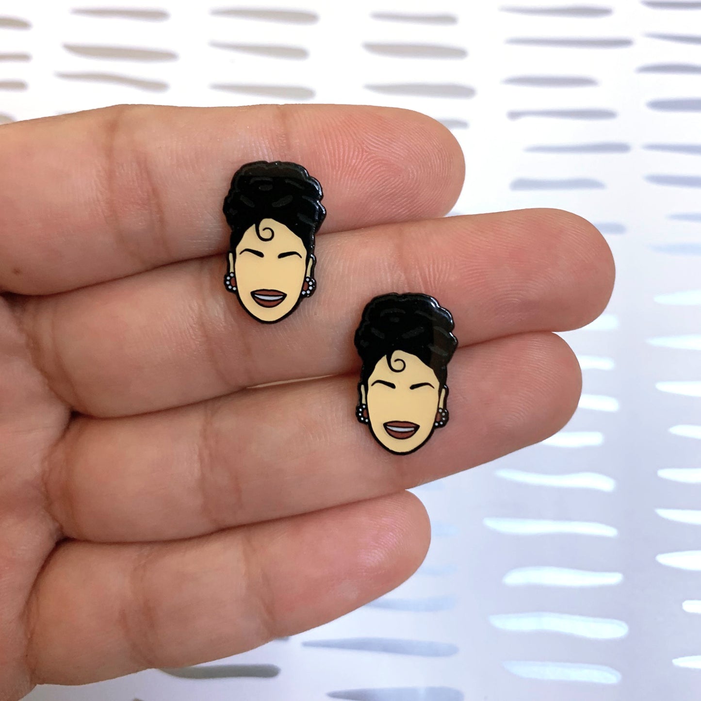 Selena Quintanilla Earrings, In hand