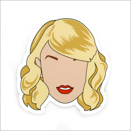 Taylor Swift Vinyl Sticker, Front side