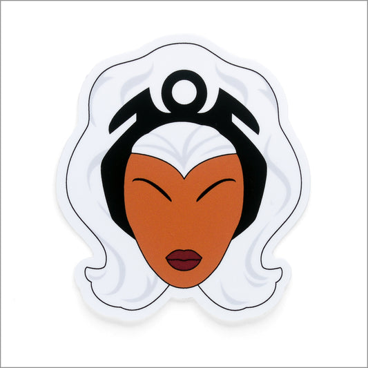 X-Men Storm Vinyl Sticker, Front Side