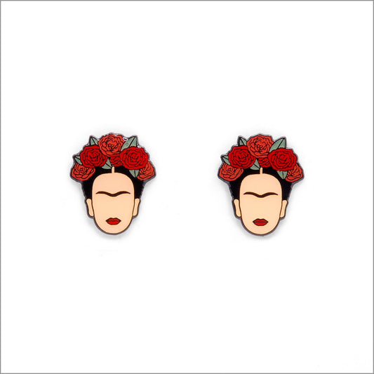 Frida Kahlo Earrings, Front side