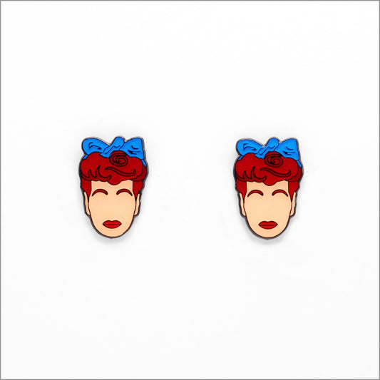 Lucille Ball Earrings, Front side
