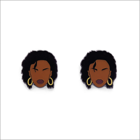 Lauryn Hill Earrings, Front side