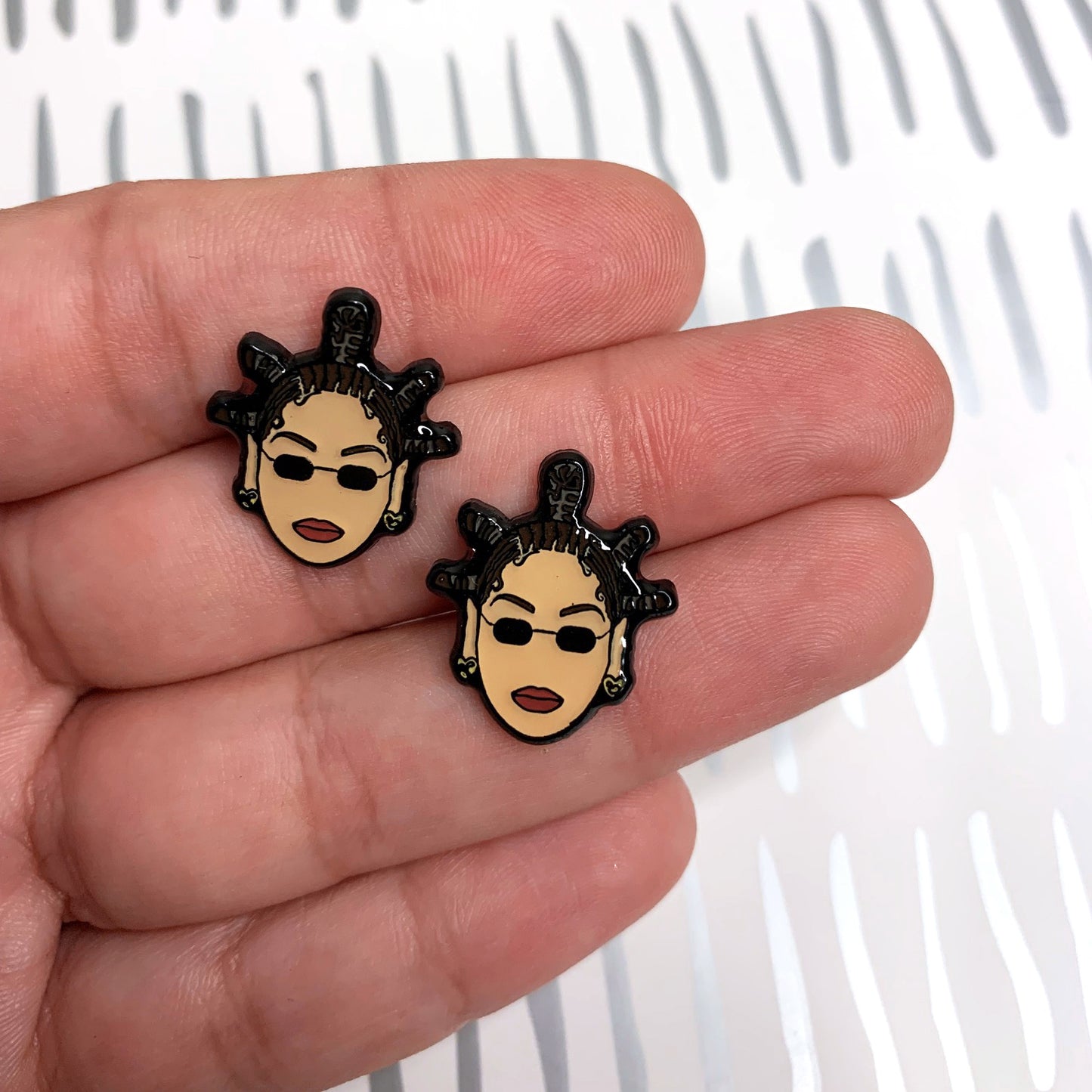 Queen Beyonce Earrings, In Hand