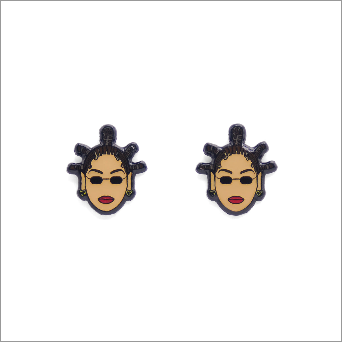 Queen Beyonce Earrings, Front side