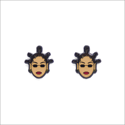 Queen Beyonce Earrings, Front side