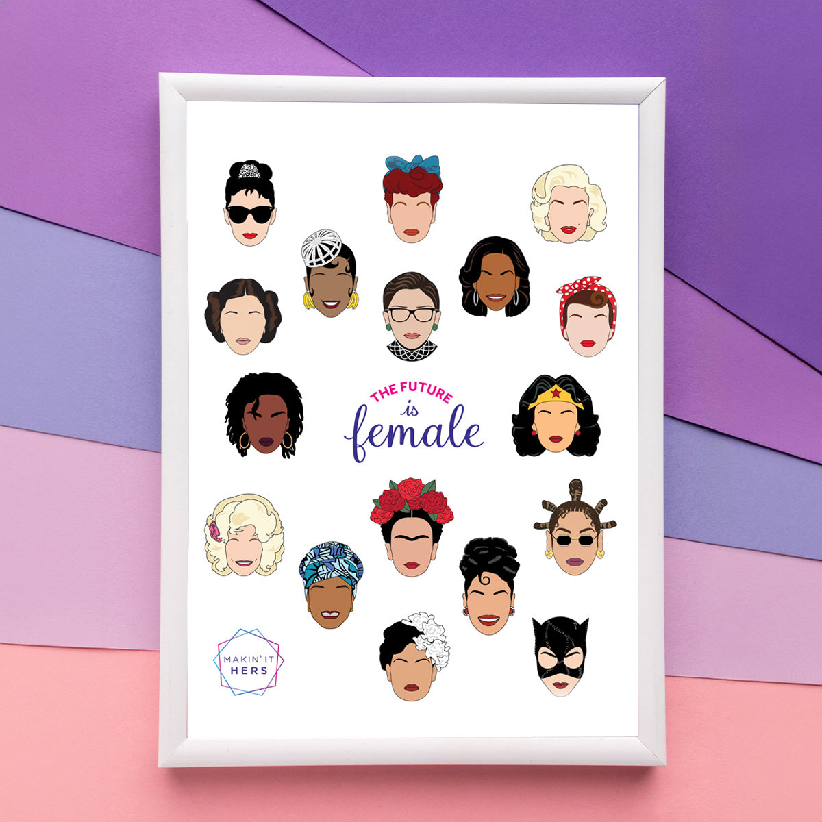 Future Is Female, Poster in Frame