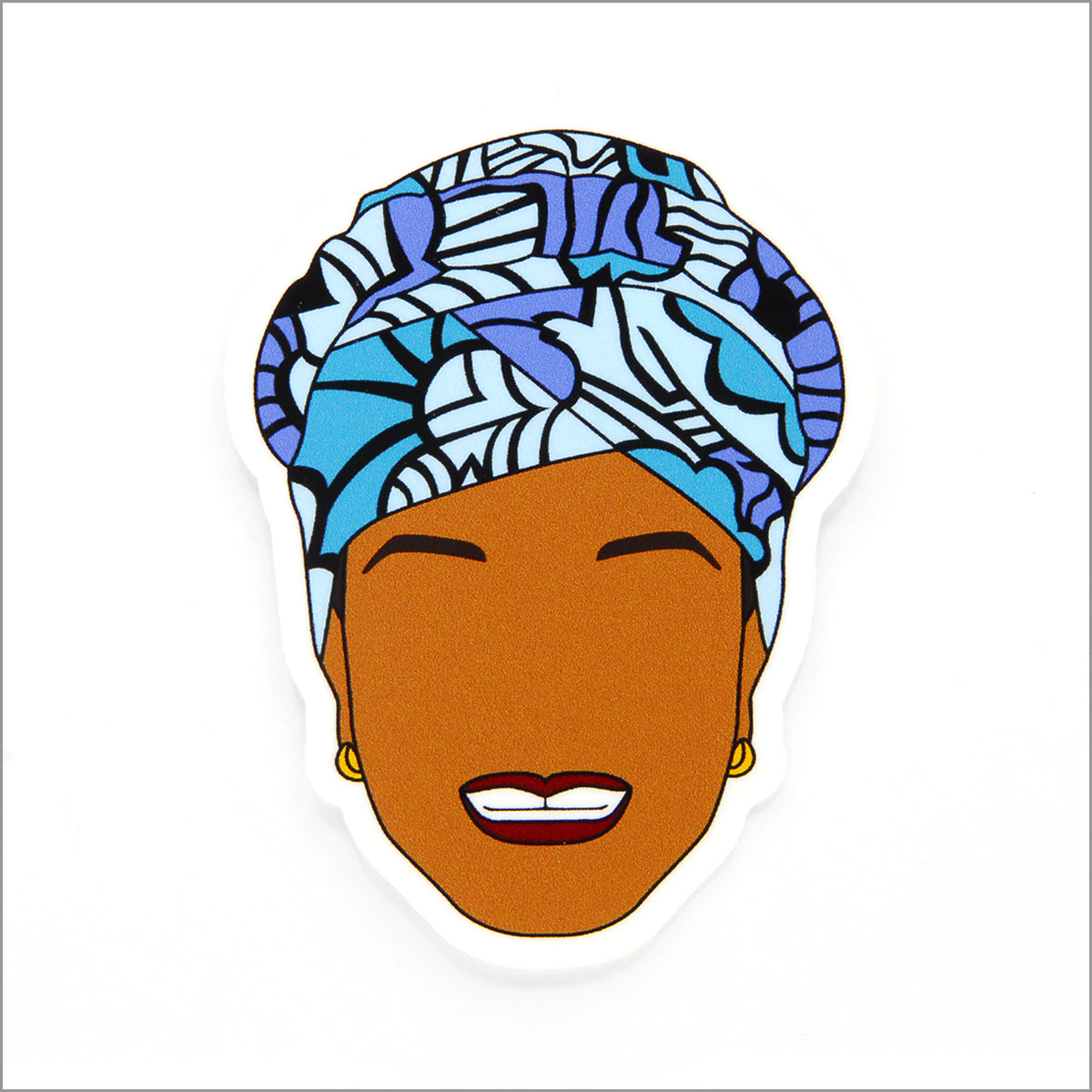 Maya Angelou Vinyl Sticker, Front side