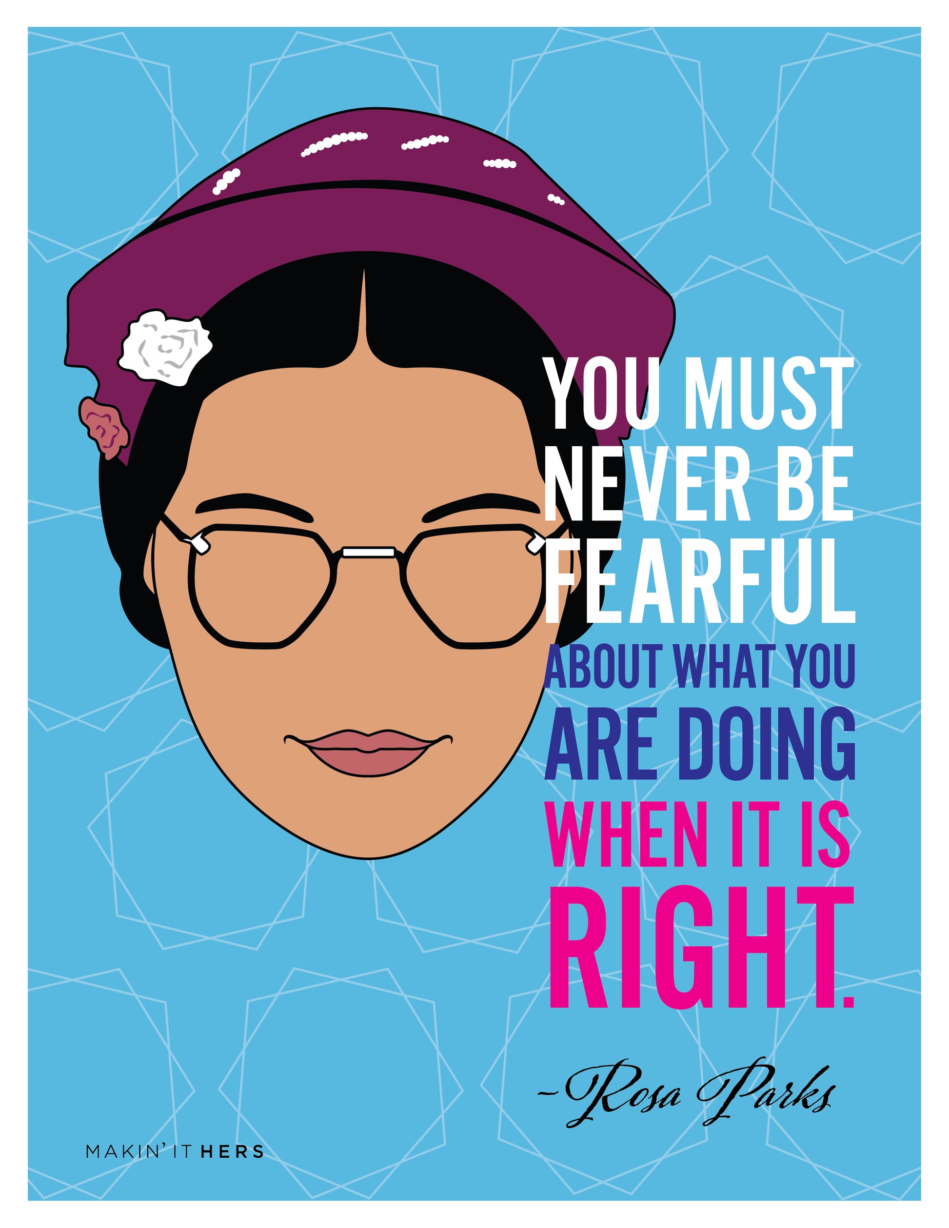 Rosa Parks, Front side