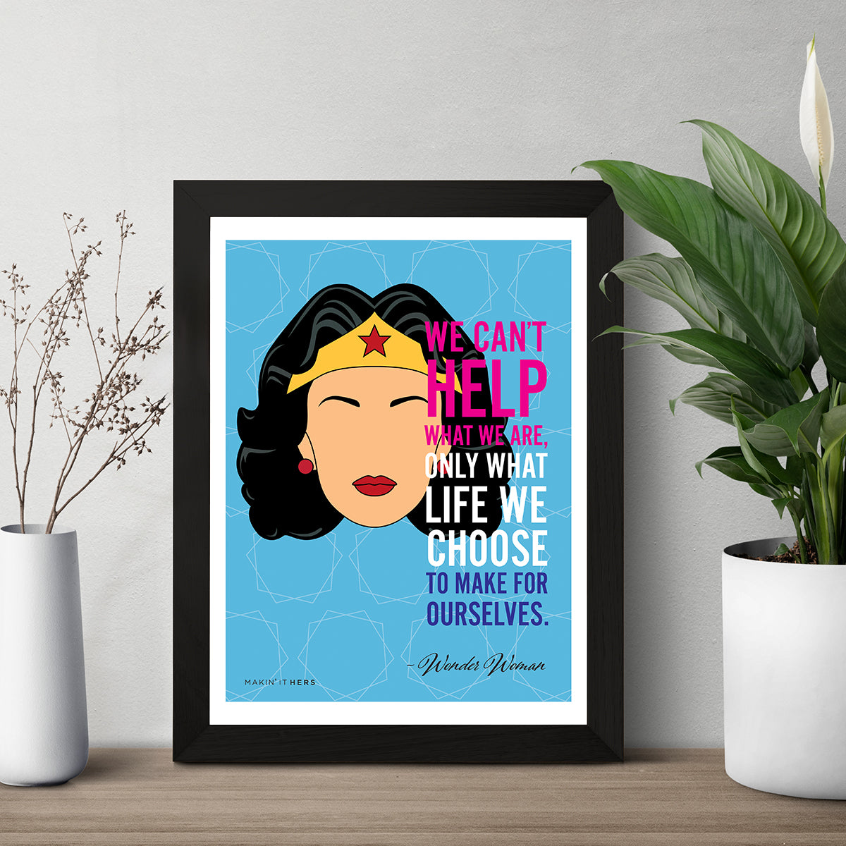 Wonder Woman Poster, In frame