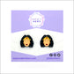 Wonder Woman Earrings, On backing card
