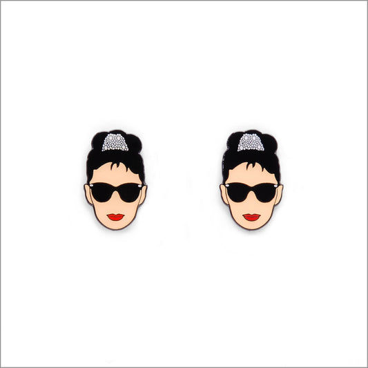 Audrey Hepburn Breakfast at Tiffanys Earrings, Front side