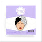 Billie Holiday Lapel Pin, On backing card