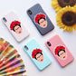 Frida Kahlo Vinyl Stickers, On back of phone cases