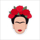Frida Kahlo Vinyl Sticker, Front side