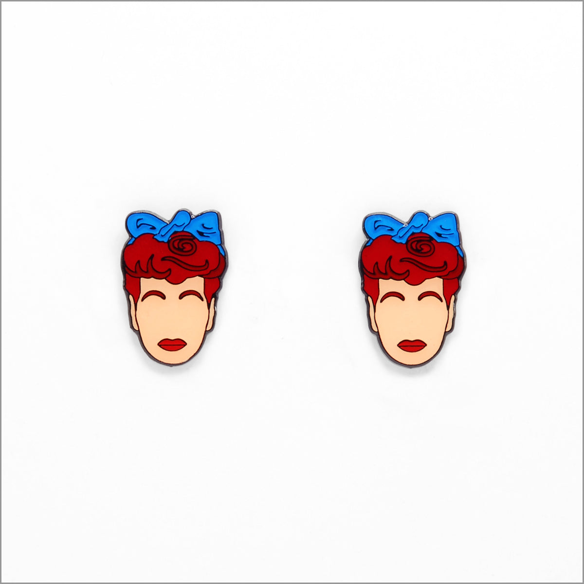 Lucille Ball Earrings, Front side