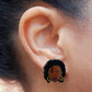 Lauryn Hill Earrings, On model